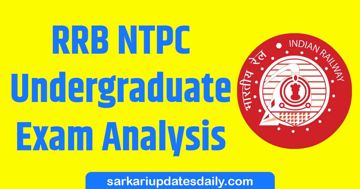RRB NTPC Undergraduate Exam Analysis 2026