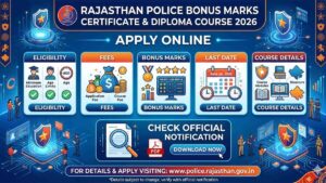 Rajasthan Police Bonus Marks Certificate Course 2026 Apply Online