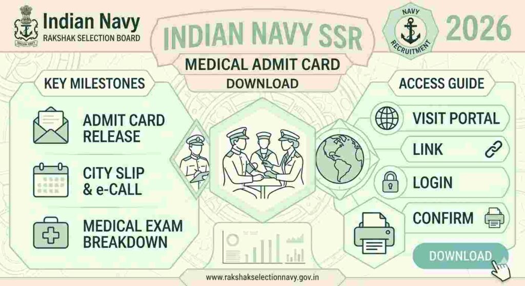 Indian Navy SSR Medical Admit Card 2026 Download | Exam Date, Direct Link 2 Indian Navy SSR Medical Admit Card 2026 Download