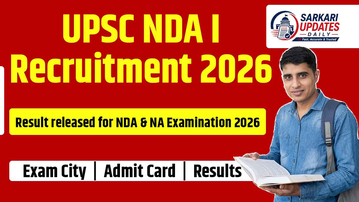 UPSC NDA I Recruitment 2026 Result Download